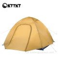 2,8 kg de tenda de acampamento amarelo de 2,8 kg resistente ao vento